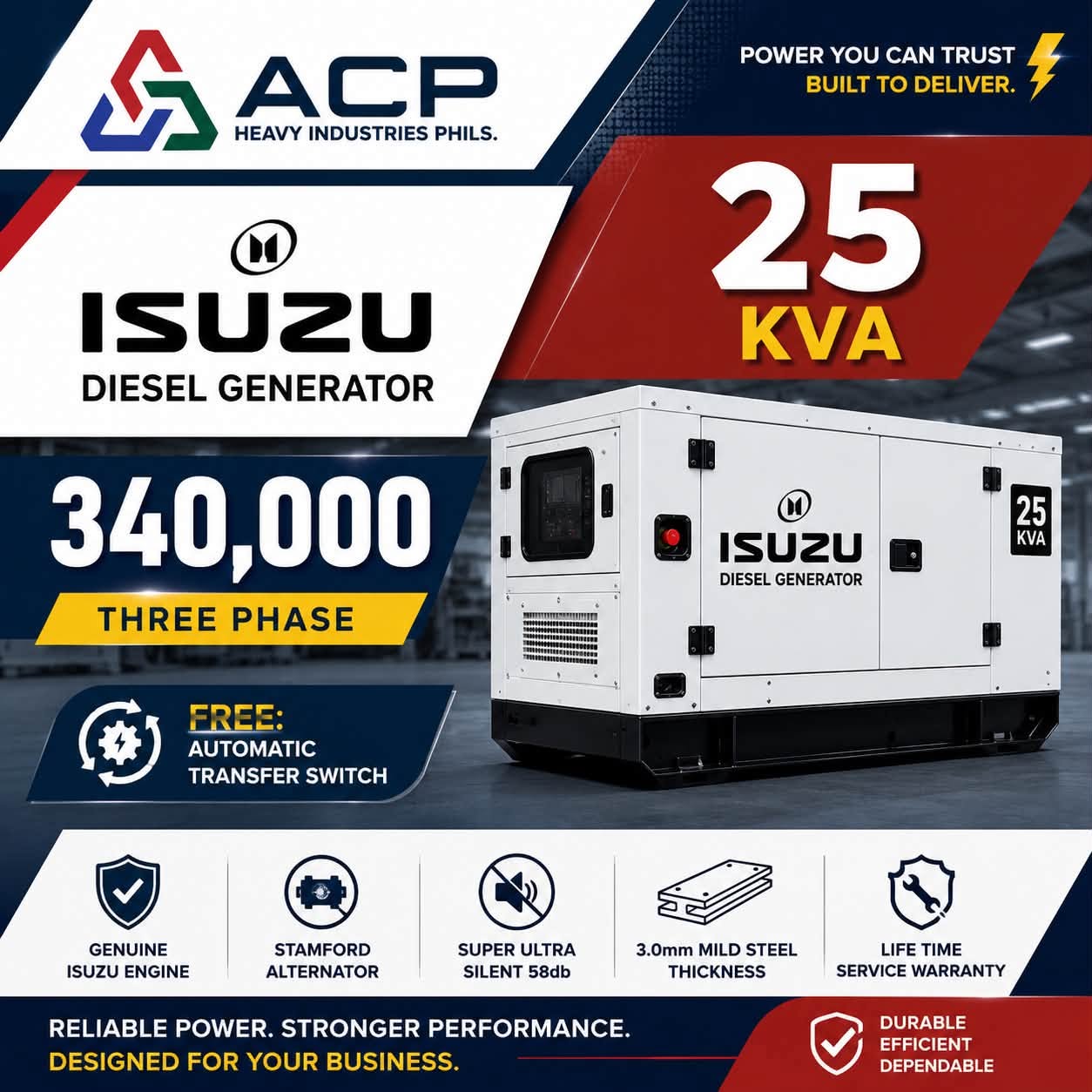 Isuzu25kva